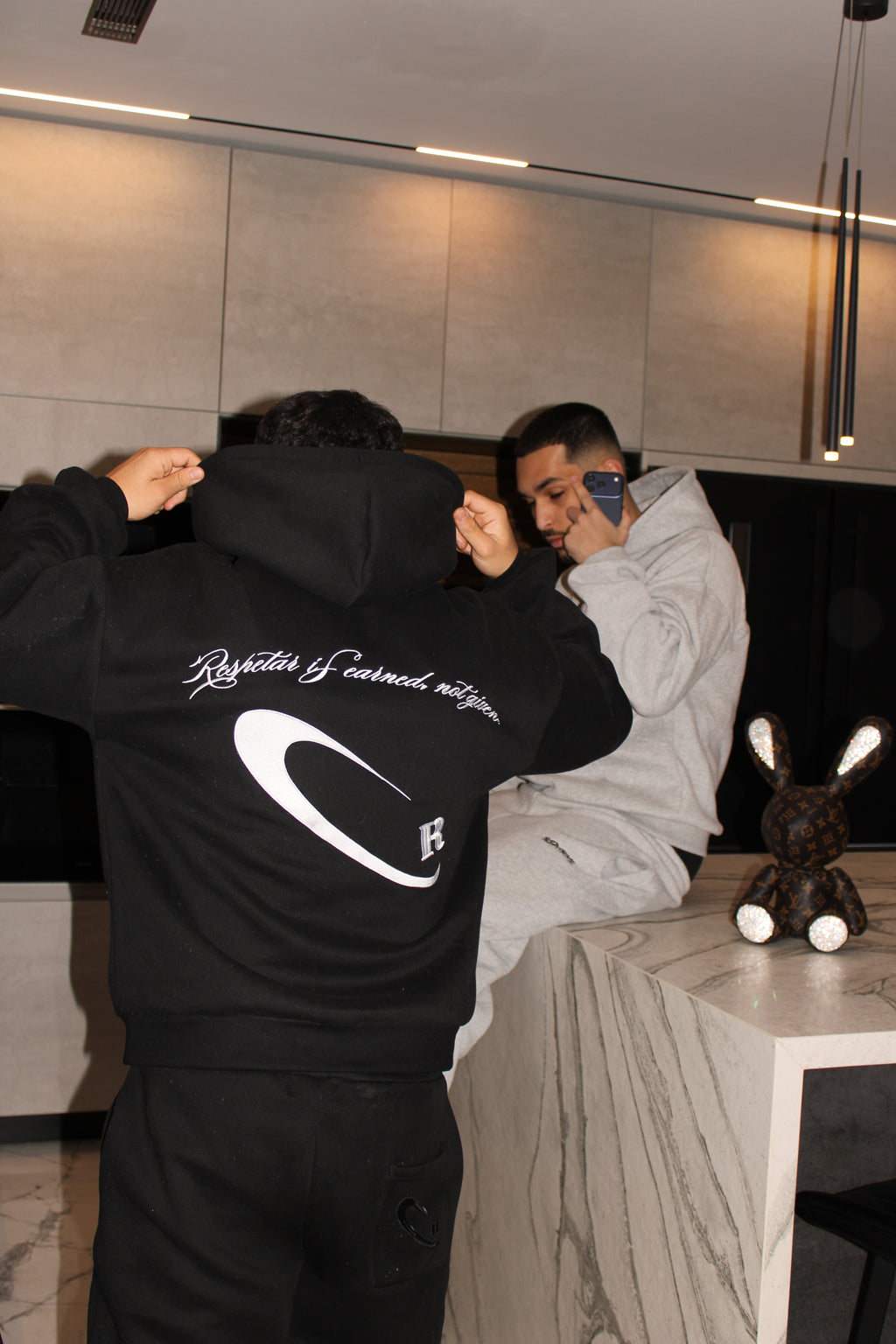 EARNED NOT G I V E N  NO.1 - Black HOODIE