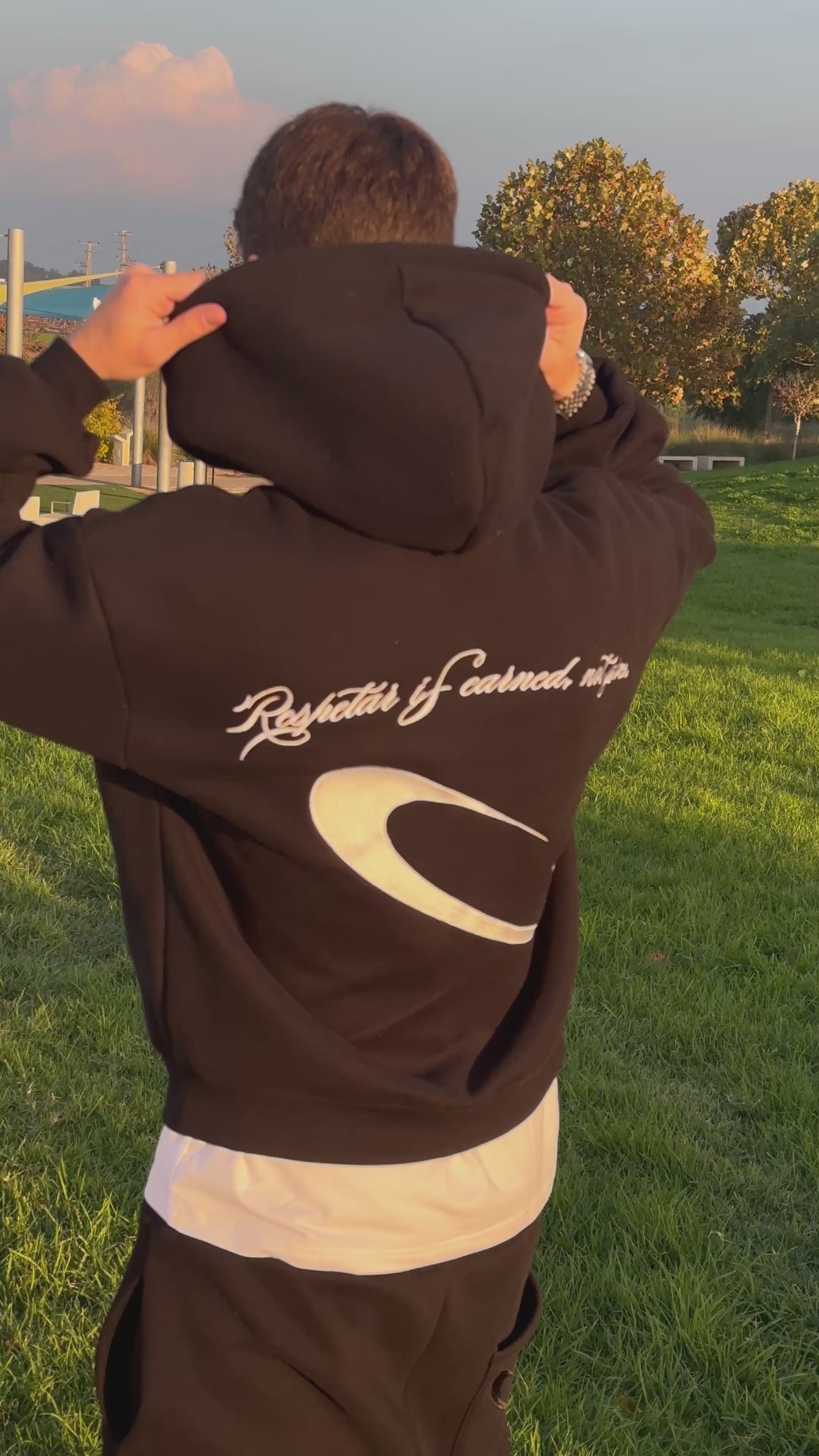 EARNED NOT G I V E N  NO.1 - Black HOODIE